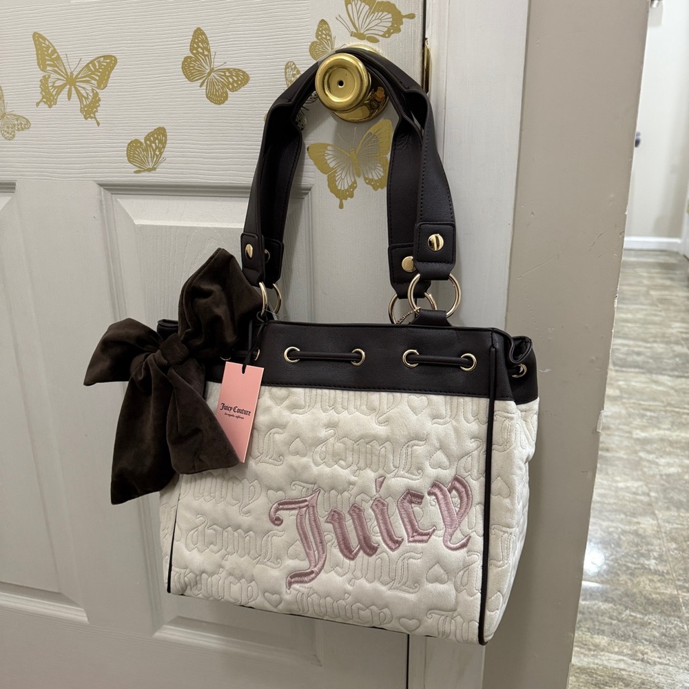 Juicy Couture Vintage Dreams Tote Angel Chocolate Color